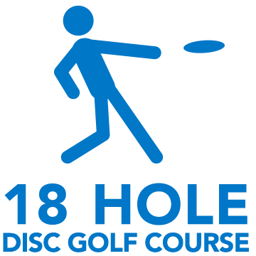 18-hole disc golf course on campus