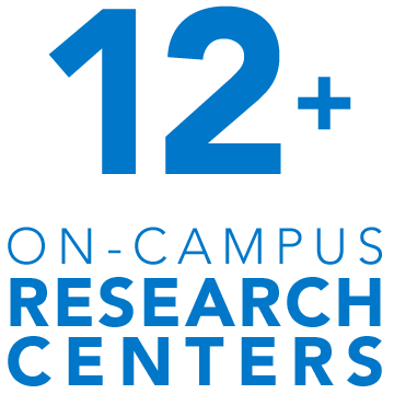 More than a dozen on-campus research centers