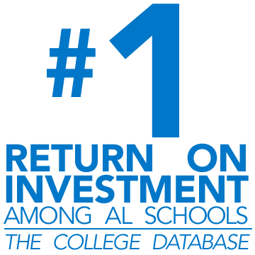 #1 return on investment among Alabama schools
