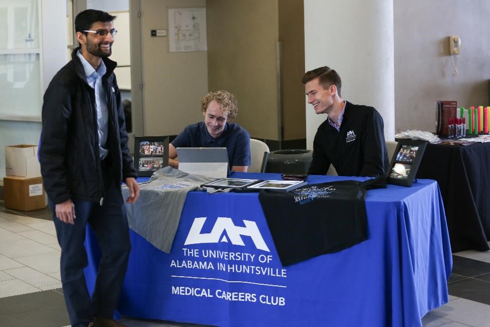 Picture of the Medical Careers Club table during Health Careers Day
