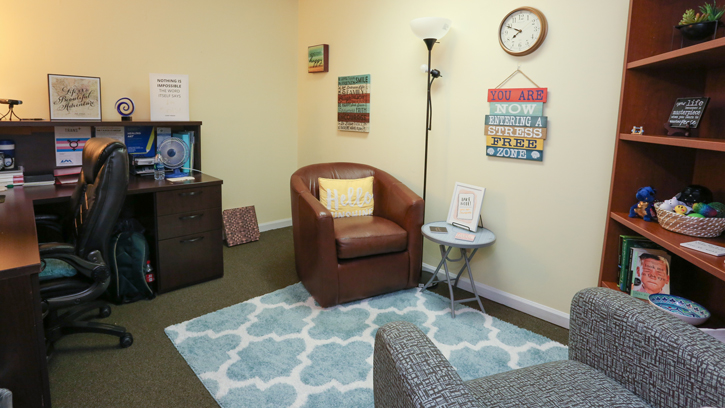 UAH counseling center wellness room