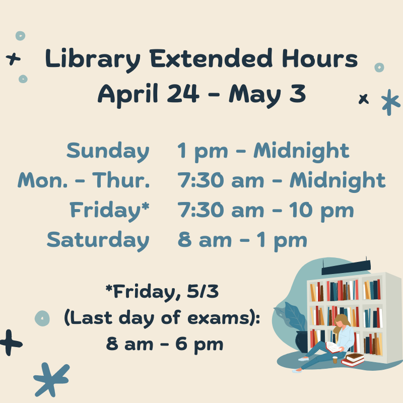 library extended hours spring 2024