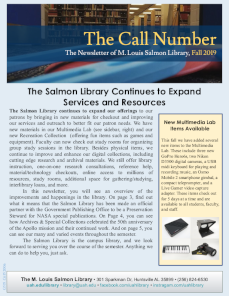 the call number fall 2019v2