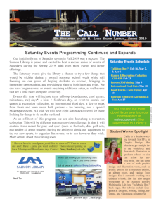 the call number spring 2019