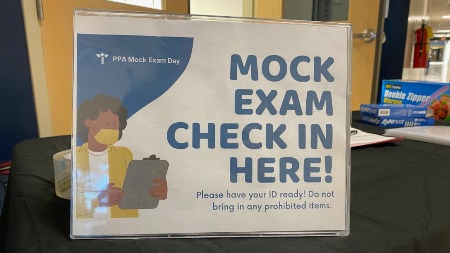 Mock Exam Day prepares students for medical school entrance exams ?>