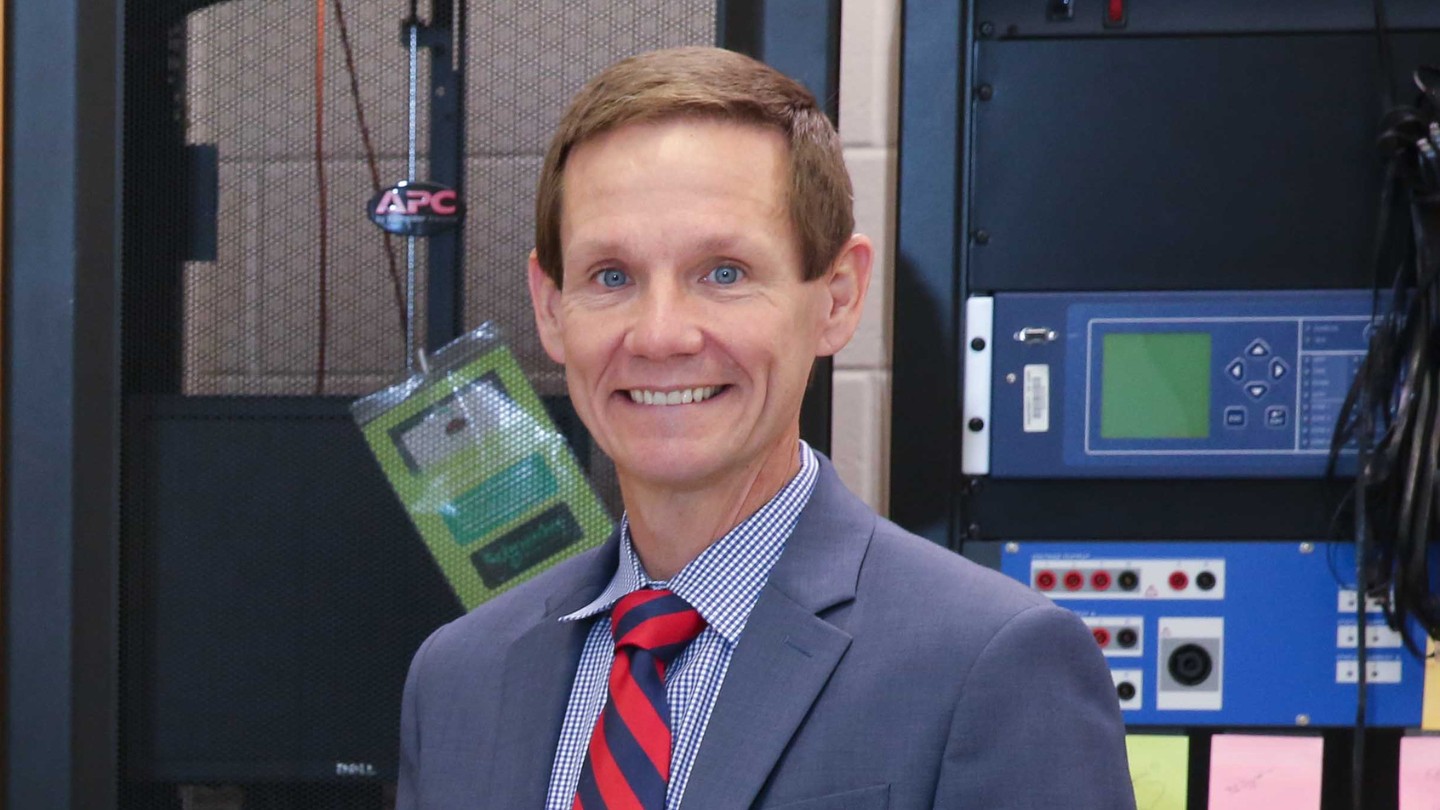 A picture of Dr. Tommy Morris, director of The University of Alabama in Huntsville (UAH) Center for Cybersecurity Research and Education (CCRE)