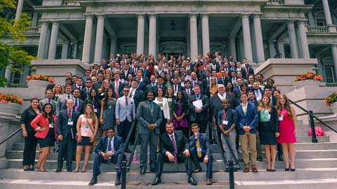 Incoming and outgoing student body presidents from 122 institutions took part in the NCLC’s Presidential Leadership Summit held May 30 to June 1 in Washington, D.C.