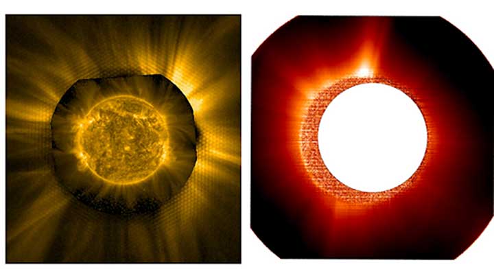 two images of the sun ?>