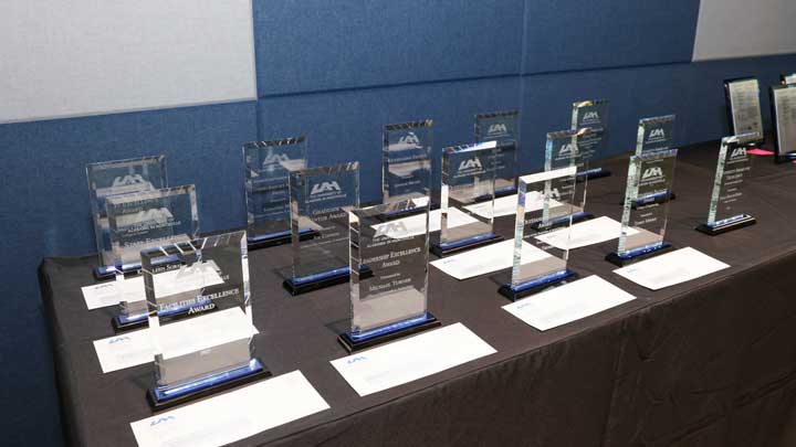 The University of Alabama in Huntsville (UAH) presented 15 plaques to 14 faculty and staff members during the 2025 University Awards for Excellence ceremony on May 1, 2025.