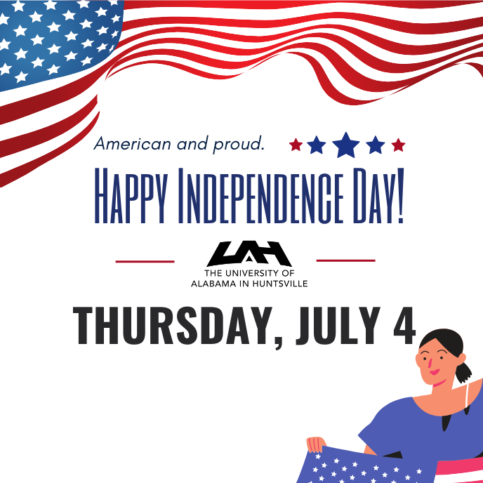 The University will be closed on Thursday, July 4.