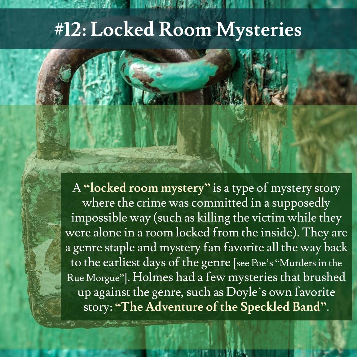 12 locked room mysteries
