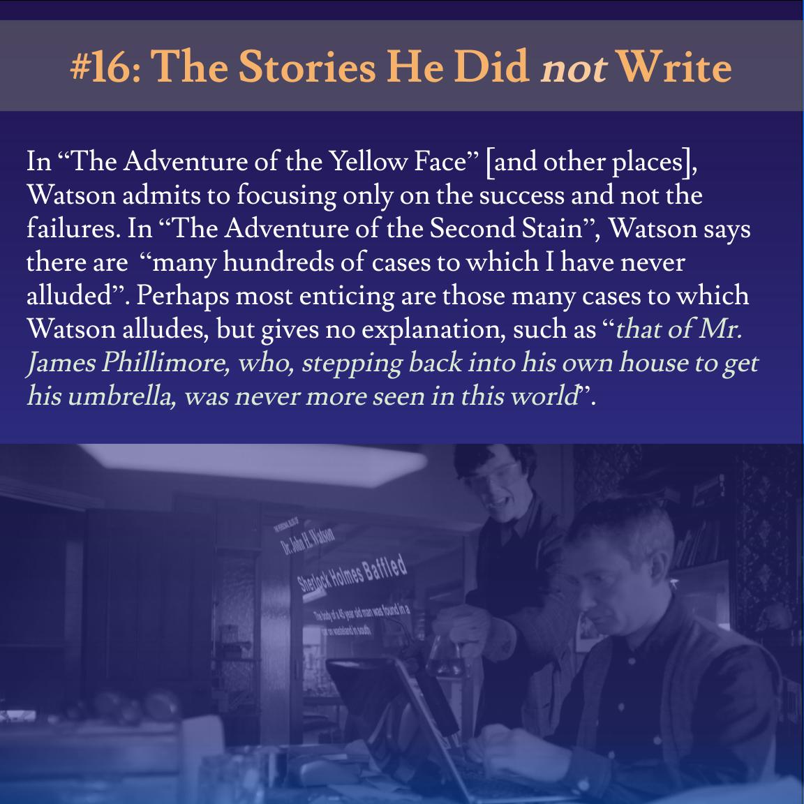 16 the stories he did not write