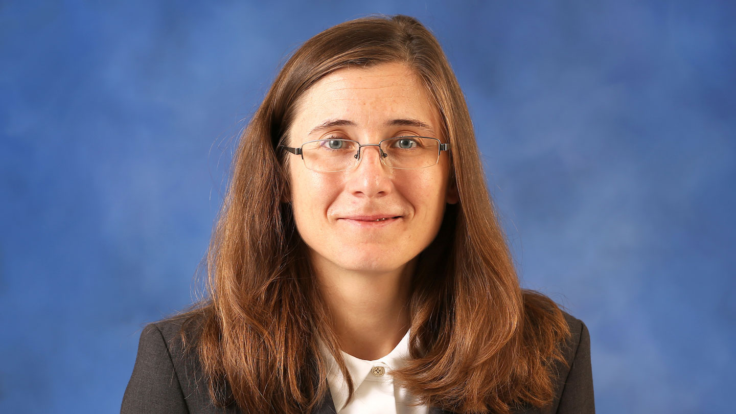 Dr. Agnieszka Truszkowska, an assistant professor in the UAH Department of Chemical and Materials Engineering.