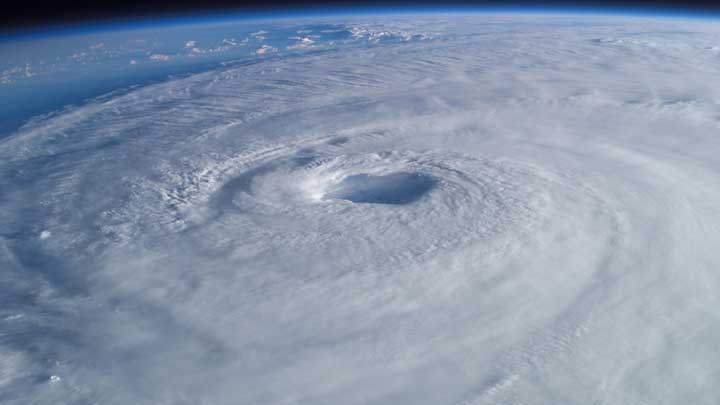 Hurricane Isabel viewed from the International Space Station