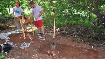 Students uncover the past with UAH’s first archeology field school