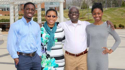 Balogun family of four attend UAH together