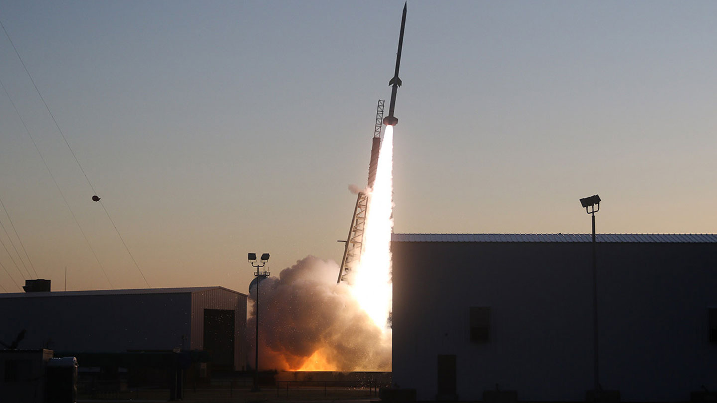 Terrier-Improved Malemute sounding rocket carrying RockSat-X.