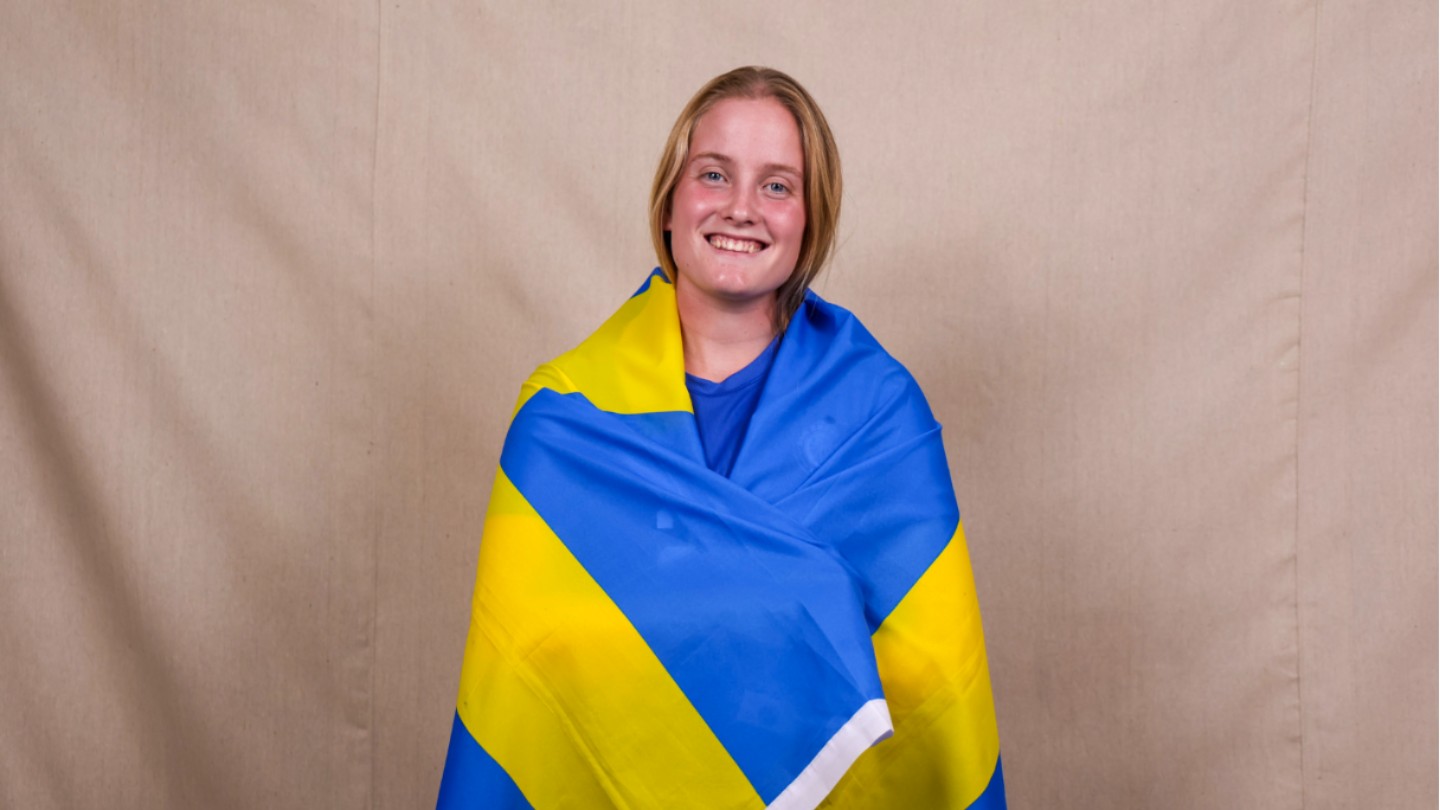 Evelina Gustafsson, a Mathematical Sciences major at the University of Alabama in Huntsville (UAH), balances undergraduate research, collegiate athletics, and student leadership.